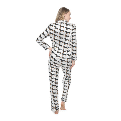 Pajamas Women's Satin Dachshund — by Mariu del Campo