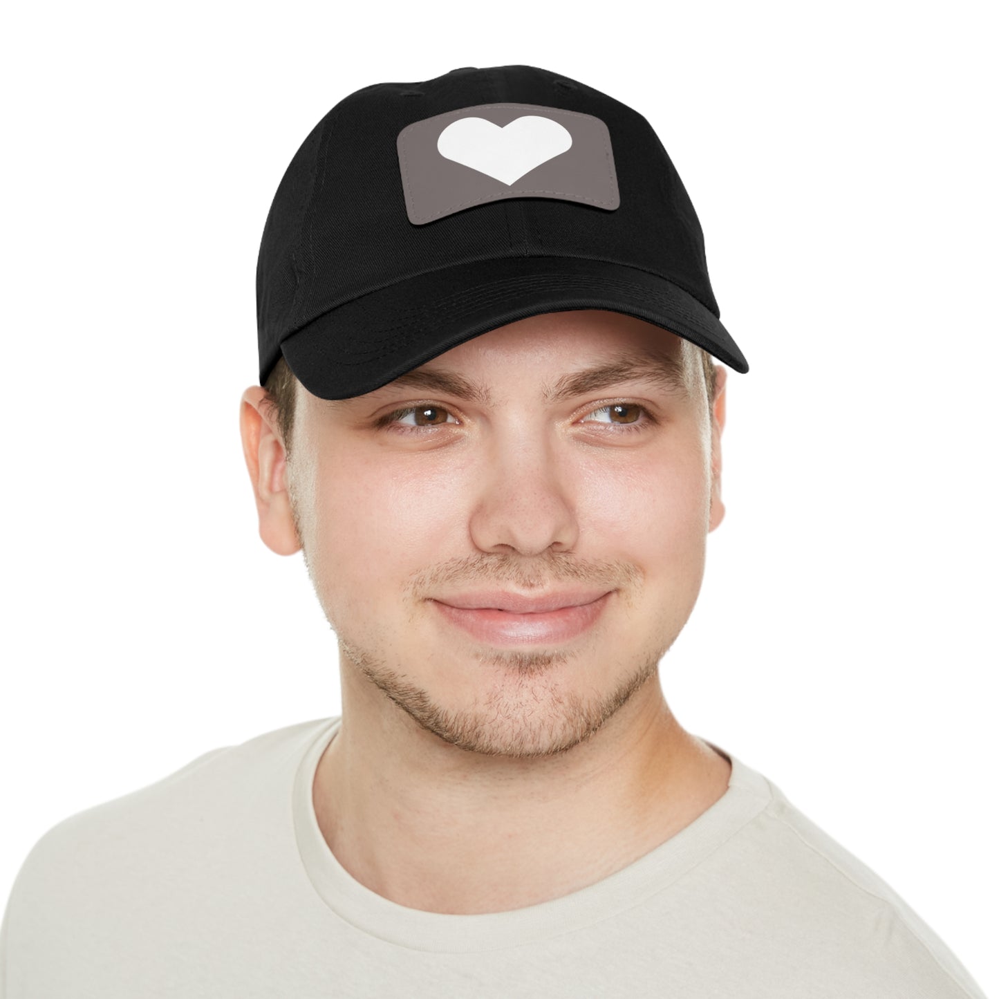 Hat with Leather Patch (Rectangle) love by Mariu del Campo.
