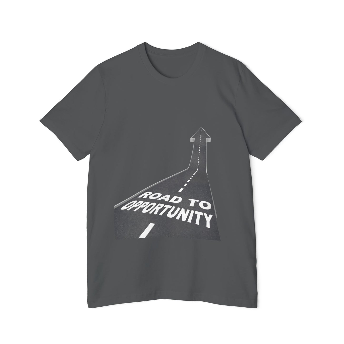 T-Shirt Unisex Road to Opportunity by Mariu del Campo — athletic heather option
