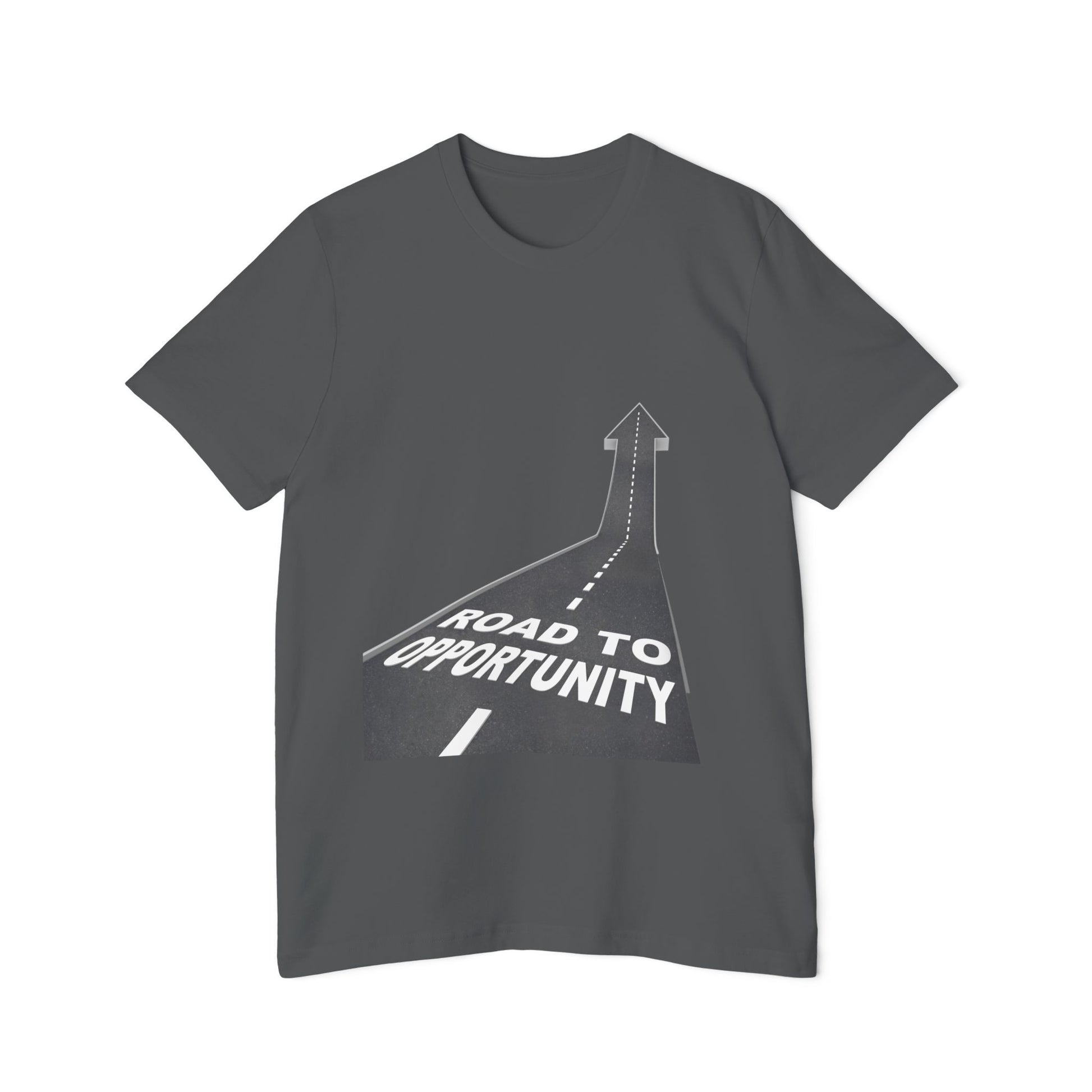 T-Shirt Unisex Road to Opportunity by Mariu del Campo — athletic heather option