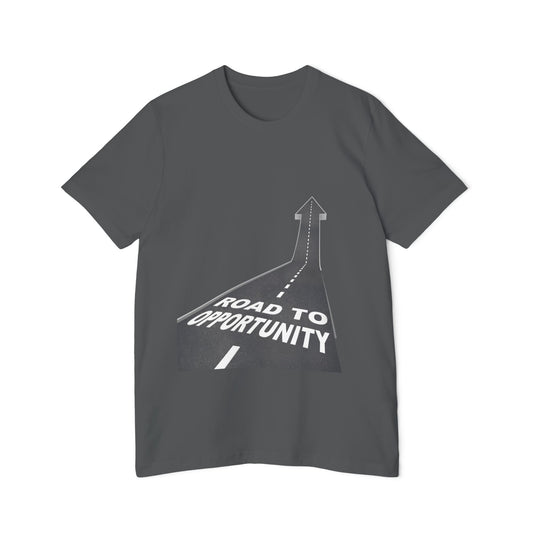T-Shirt Unisex Road to Opportunity by Mariu del Campo — athletic heather option