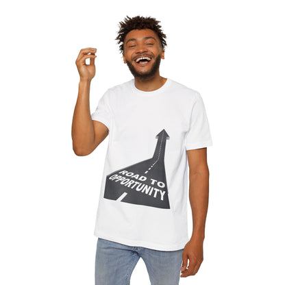 T-Shirt Unisex Road to Opportunity — Mariu del Campo