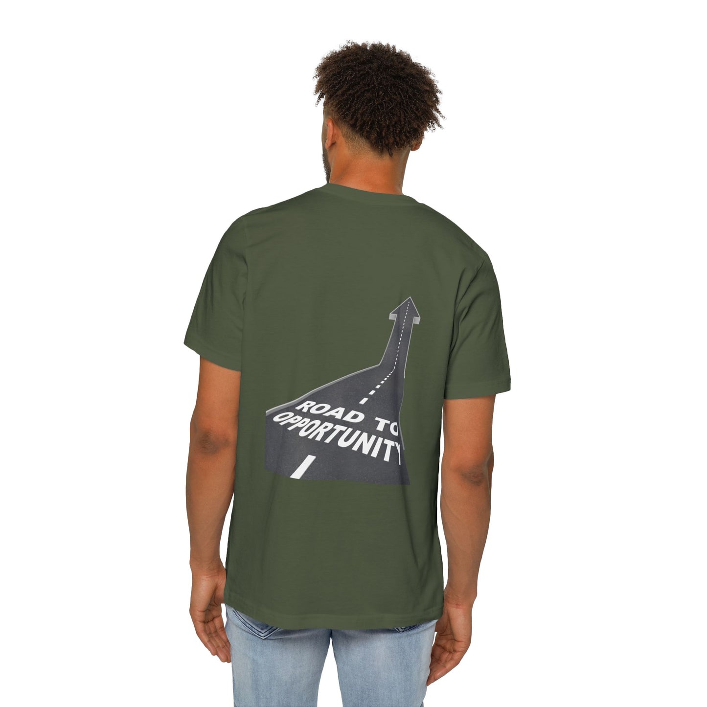 T-Shirt Unisex Road to Opportunity — Mariu del Campo