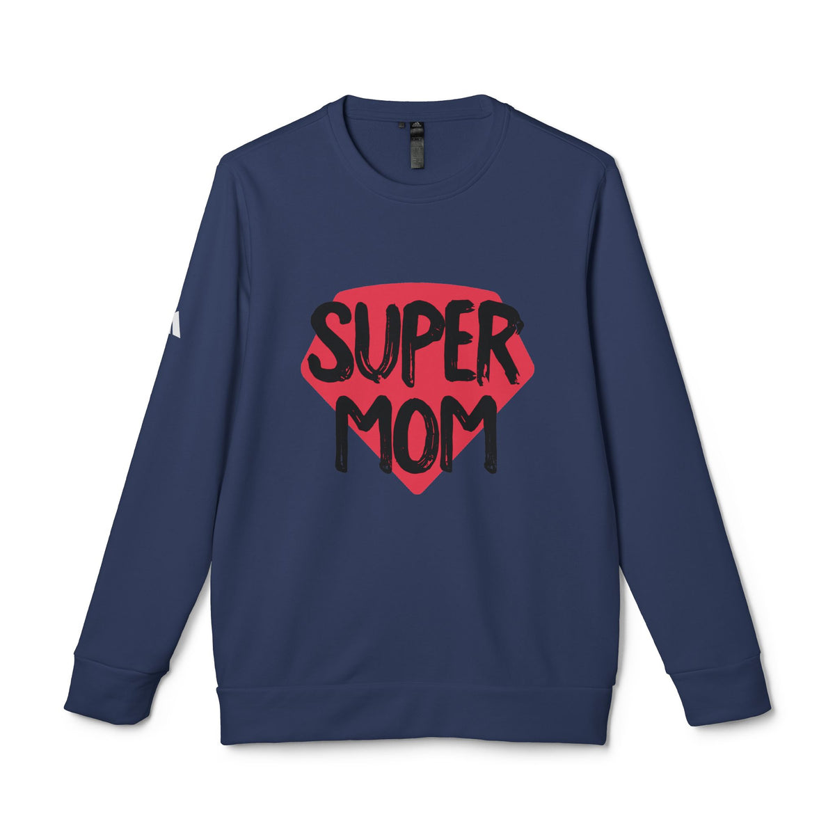 adidas® Unisex Fleece Crewneck Sweatshirt Super Mom — by Mariu del Campo