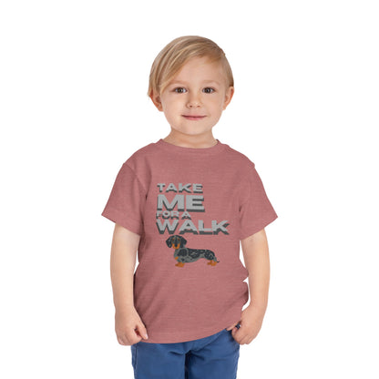 T-Shirt Toddler Short Sleeve Dachshund — by Mariu del Campo