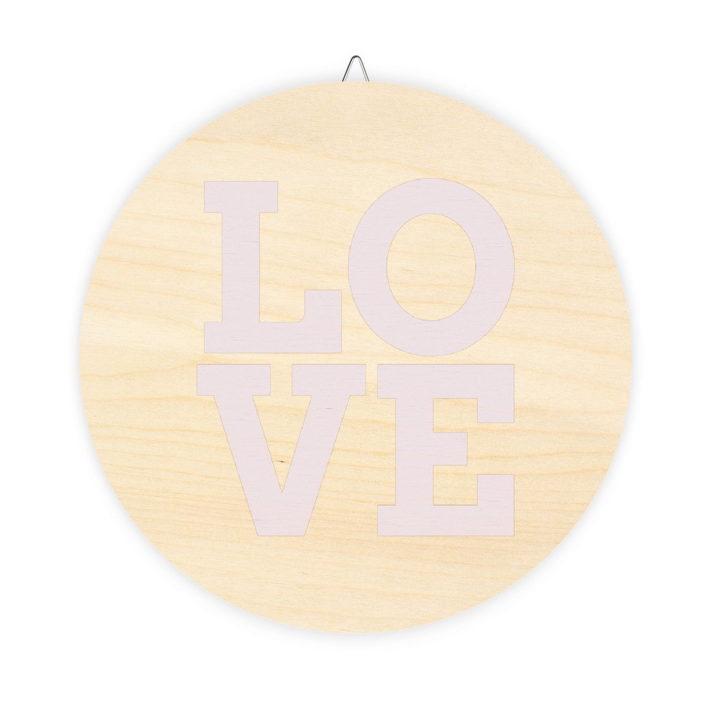 Signs love in Wood by Mariu del Campo.