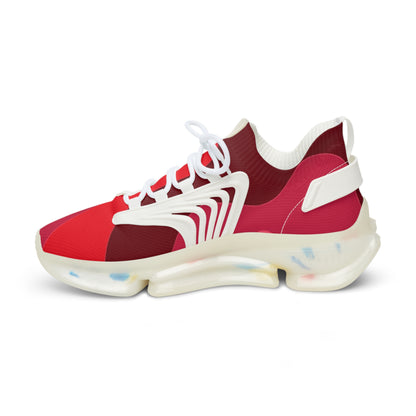Sneakers unisex Mesh dark red by Mariu del Campo.