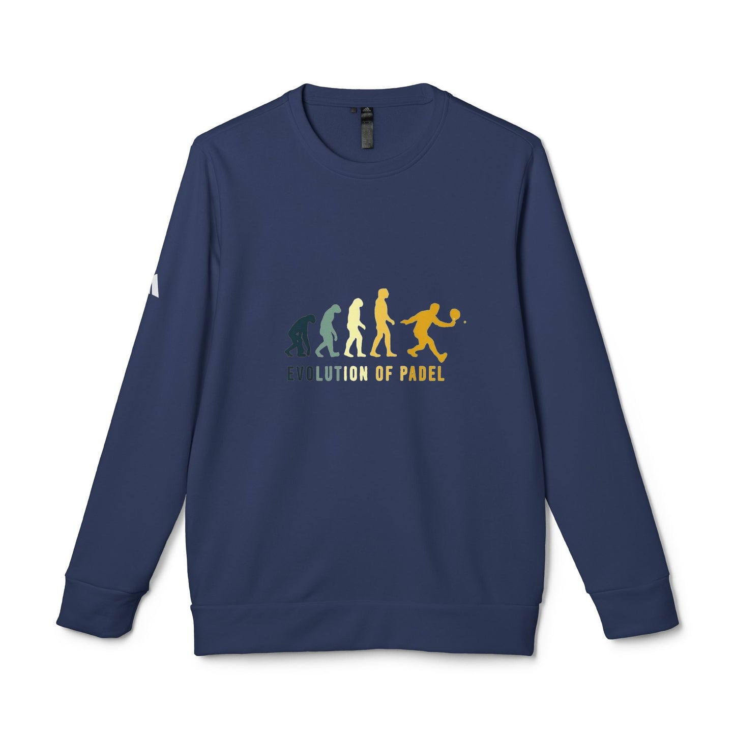 adidas® Unisex Fleece Crewneck Evolution of Padel — by Mariu del Campo