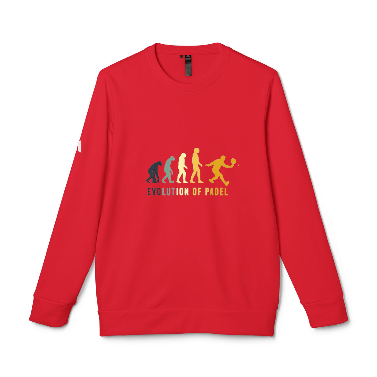adidas® Unisex Fleece Crewneck Evolution of Padel — by Mariu del Campo