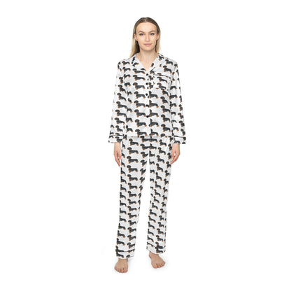 Pajamas Women's Satin Dachshund — by Mariu del Campo
