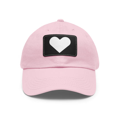 Hat with Leather Patch (Rectangle) love by Mariu del Campo.