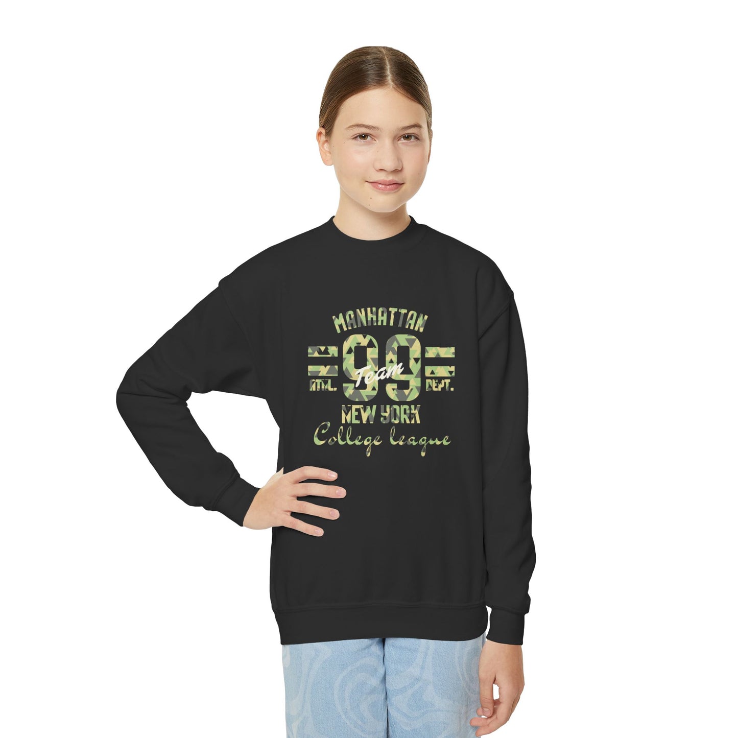 Sweatshirt Youth Crewneck Manhattan — Mariu del Campo