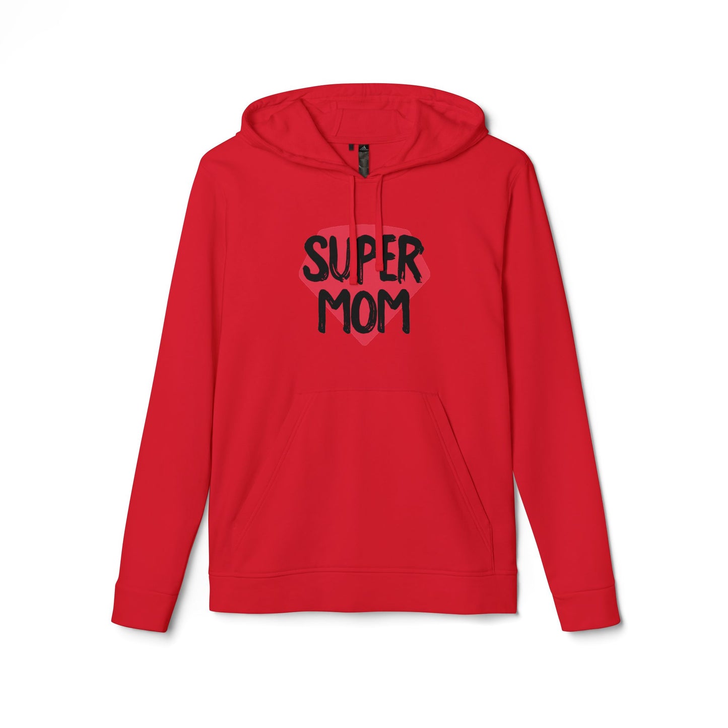 adidas® Unisex Fleece Hoodie Super Mom by Mariu del Campo.