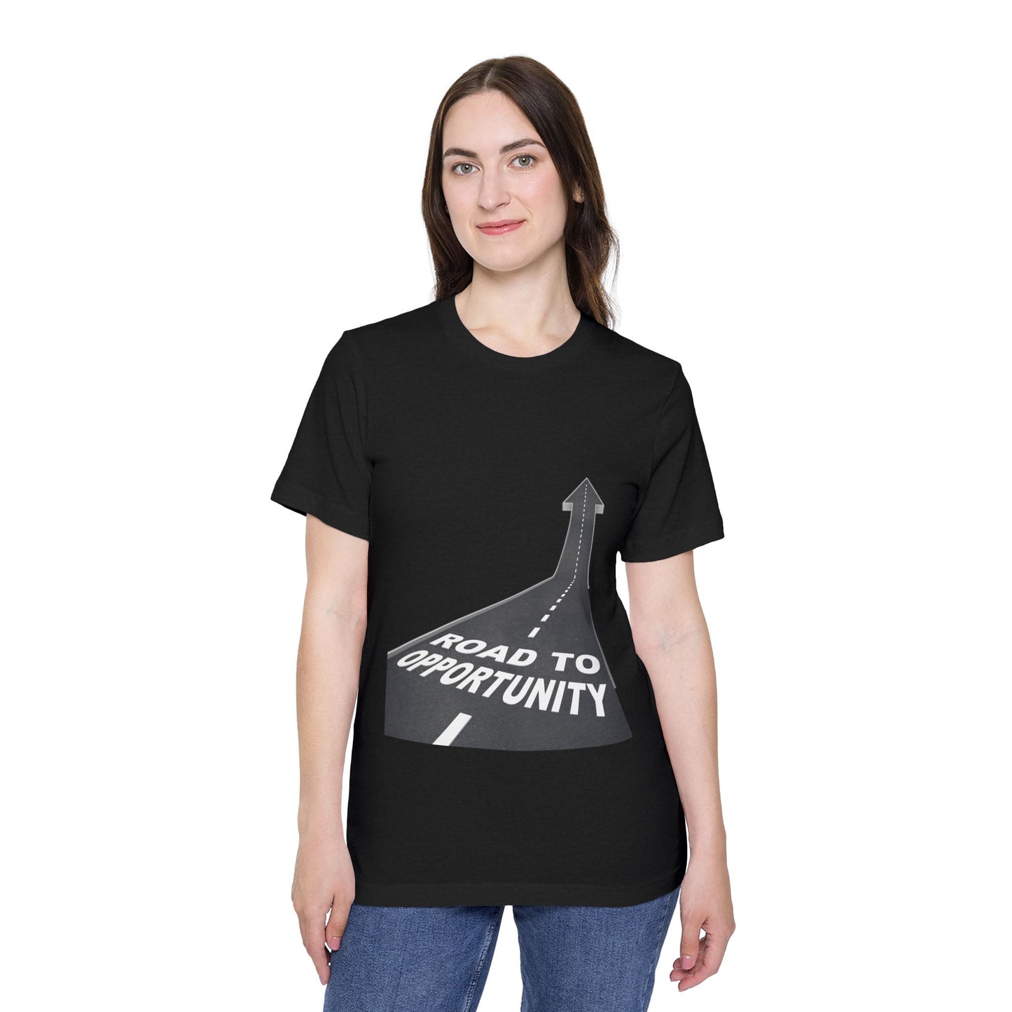 T-Shirt Unisex Road to Opportunity — Mariu del Campo