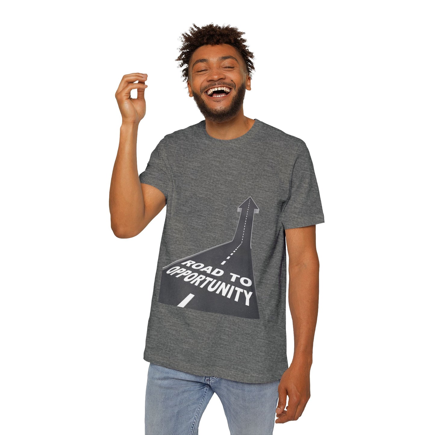 T-Shirt Unisex Road to Opportunity — Mariu del Campo