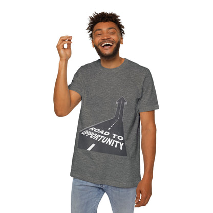 T-Shirt Unisex Road to Opportunity — Mariu del Campo