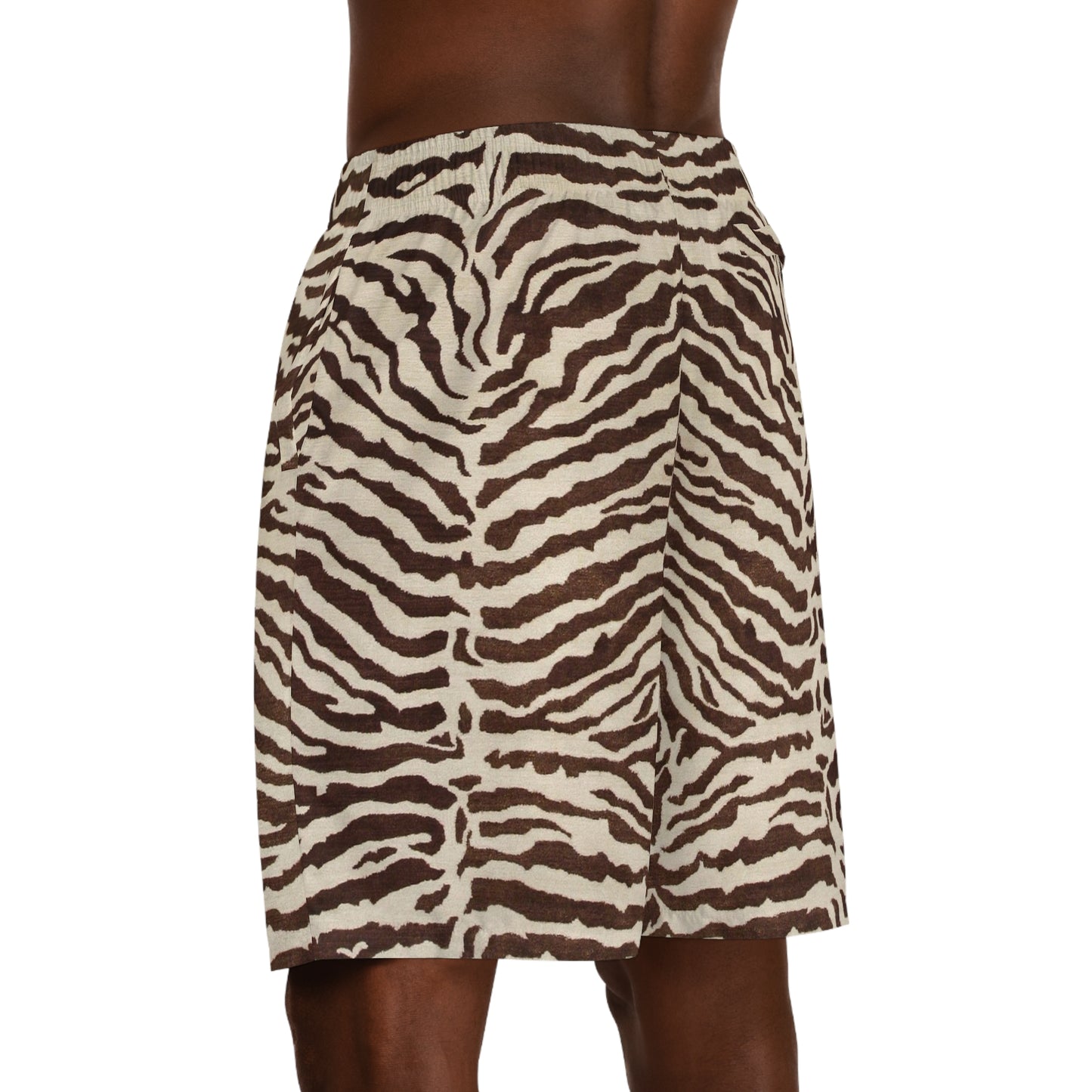 Safari Print Jogger Shorts by Mariu del Campo.