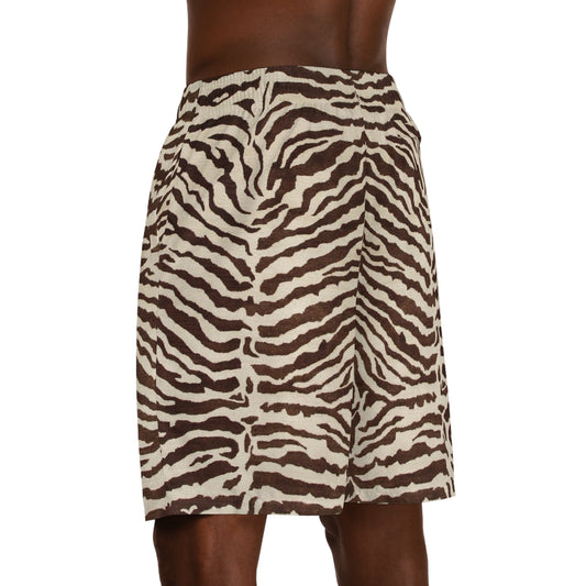 Safari Print Jogger Shorts by Mariu del Campo.