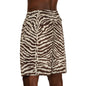Safari Print Jogger Shorts by Mariu del Campo.