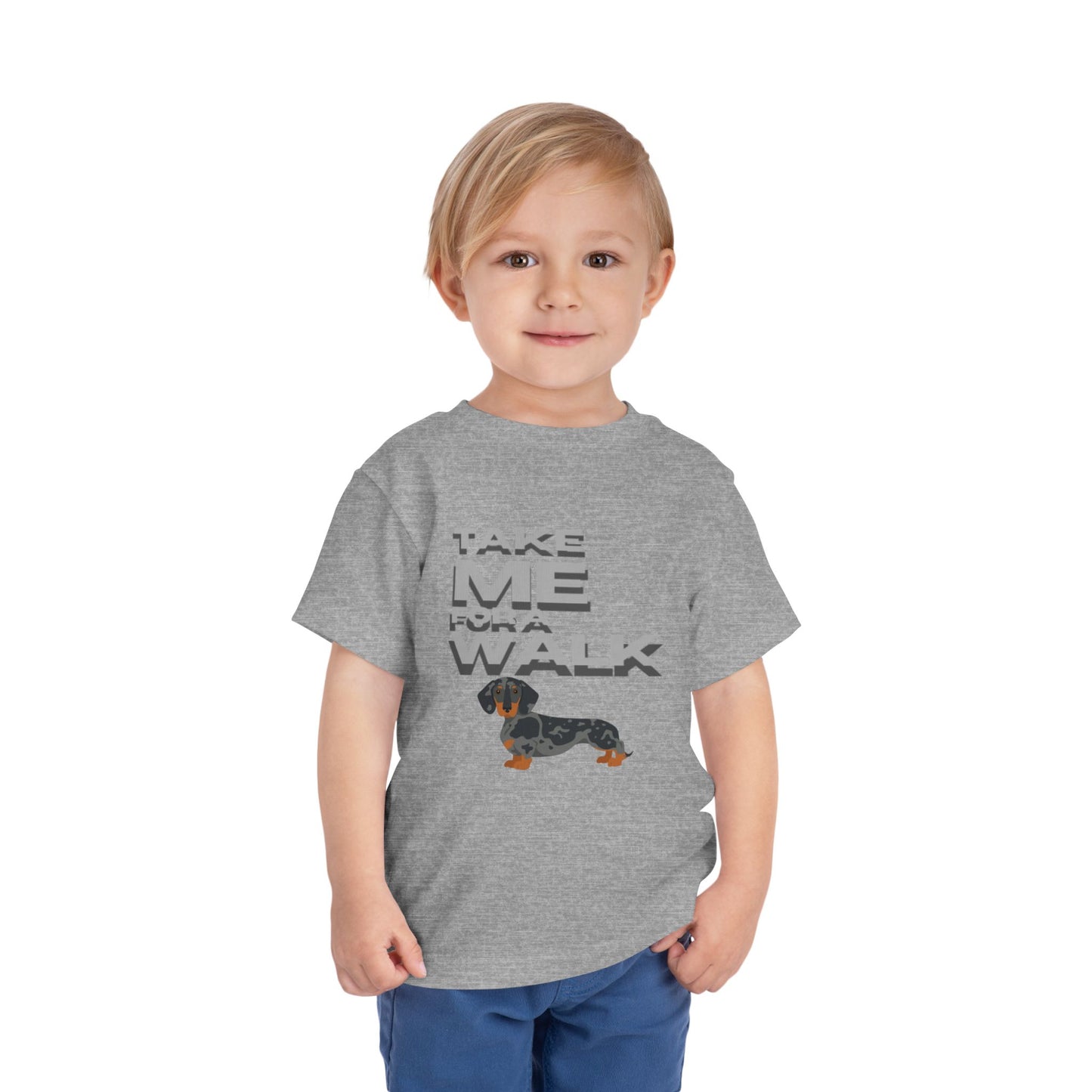 T-Shirt Toddler Short Sleeve Dachshund — by Mariu del Campo