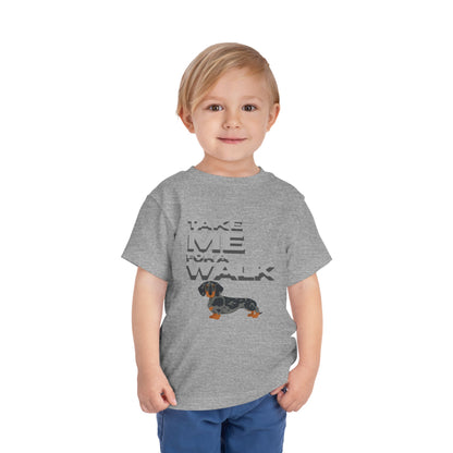 T-Shirt Toddler Short Sleeve Dachshund — by Mariu del Campo