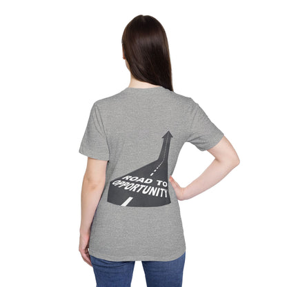 T-Shirt Unisex Road to Opportunity — Mariu del Campo
