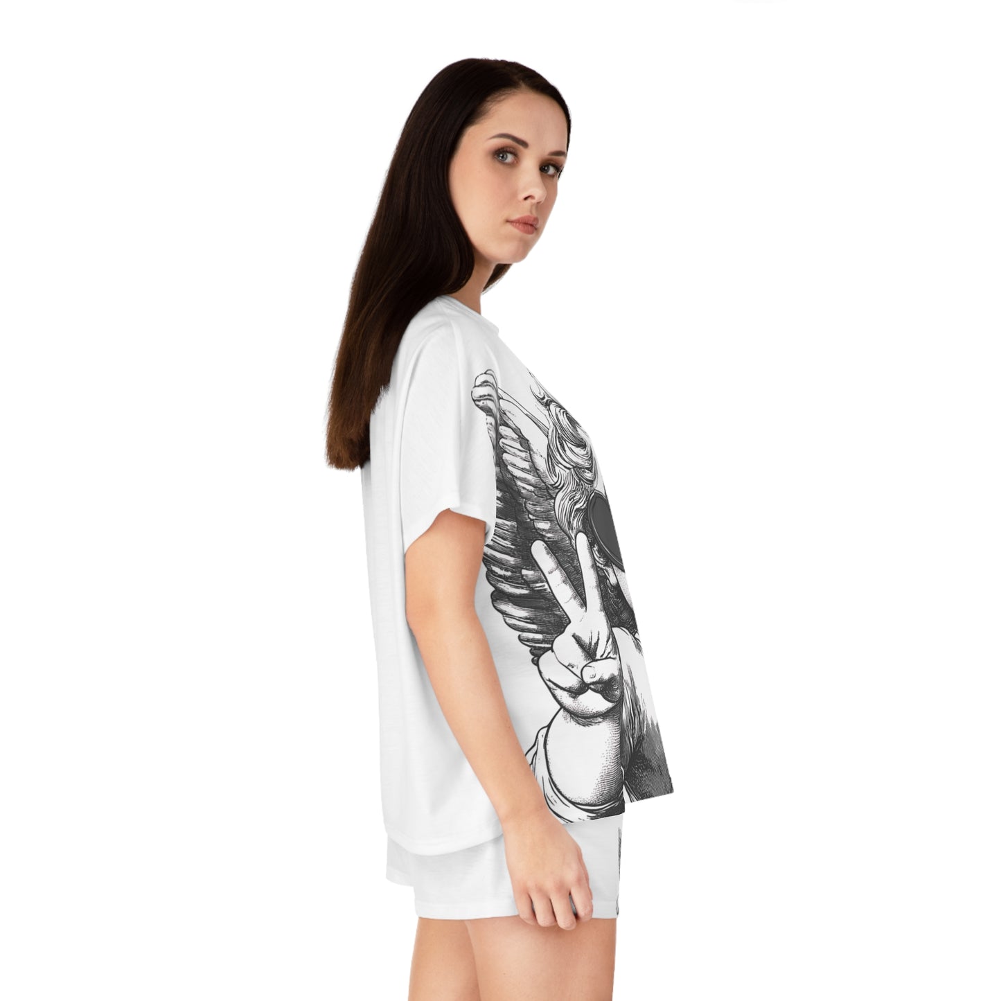Pajama Women's Short Set White by Mariu del Campo.