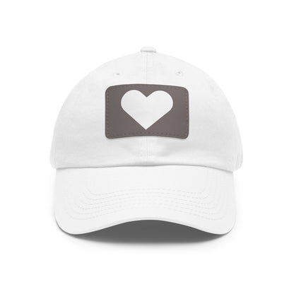Hat with Leather Patch (Rectangle) love by Mariu del Campo.