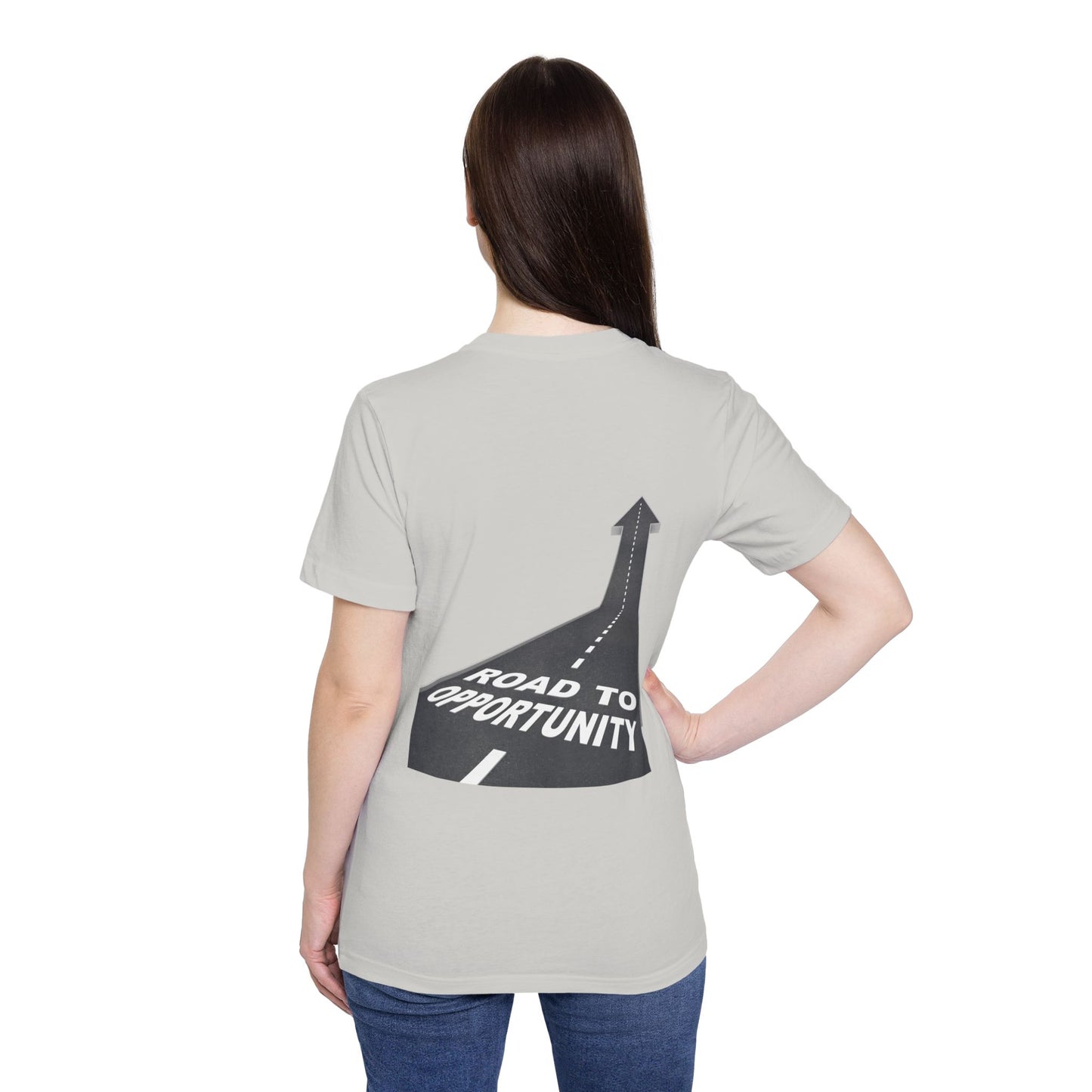 T-Shirt Unisex Road to Opportunity — Mariu del Campo