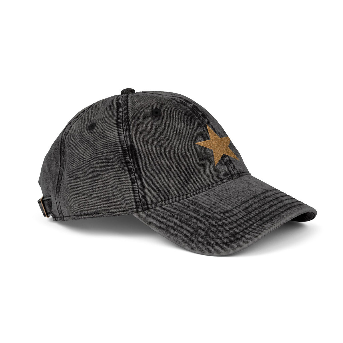 Hat Cap Vintage Golden Star Embroidered — by Mariu del Campo