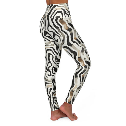 Leggings African Wild by Mariu del Campo — front view bold all-over print
