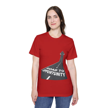 T-Shirt Unisex Road to Opportunity — Mariu del Campo