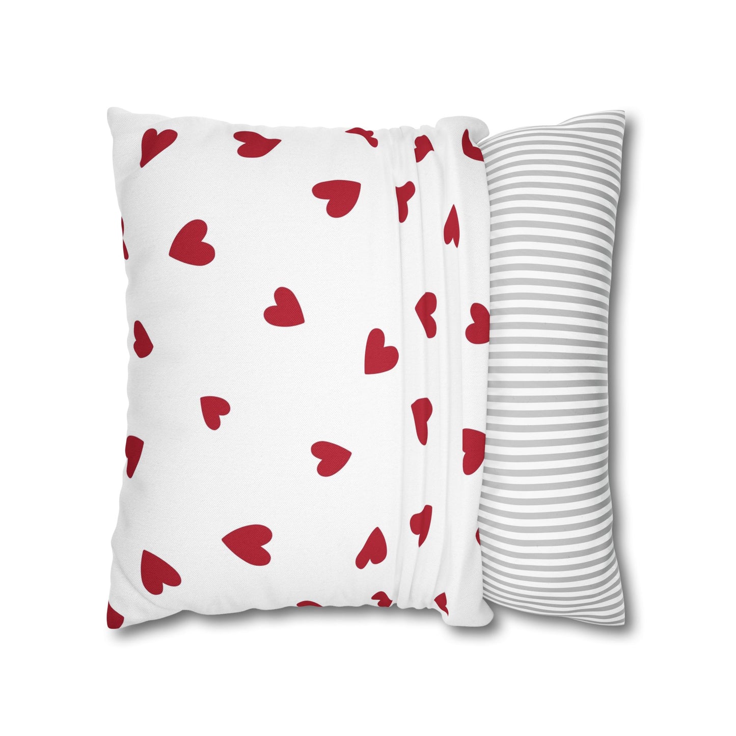 Pillowcase Spun Polyester Square heart by Mariu del Campo.