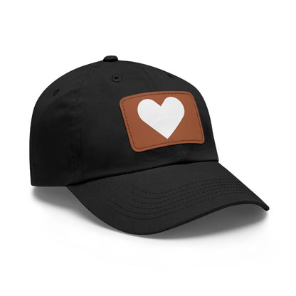 Hat with Leather Patch (Rectangle) love by Mariu del Campo.