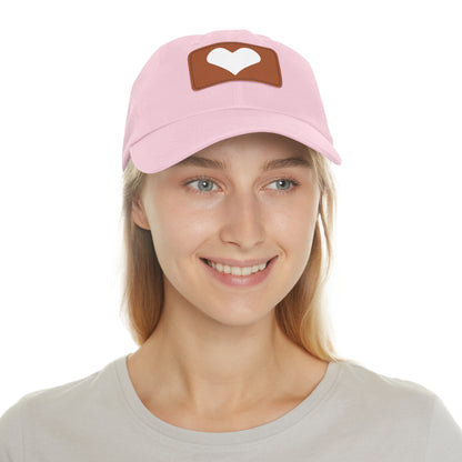 Hat with Leather Patch (Rectangle) love by Mariu del Campo.