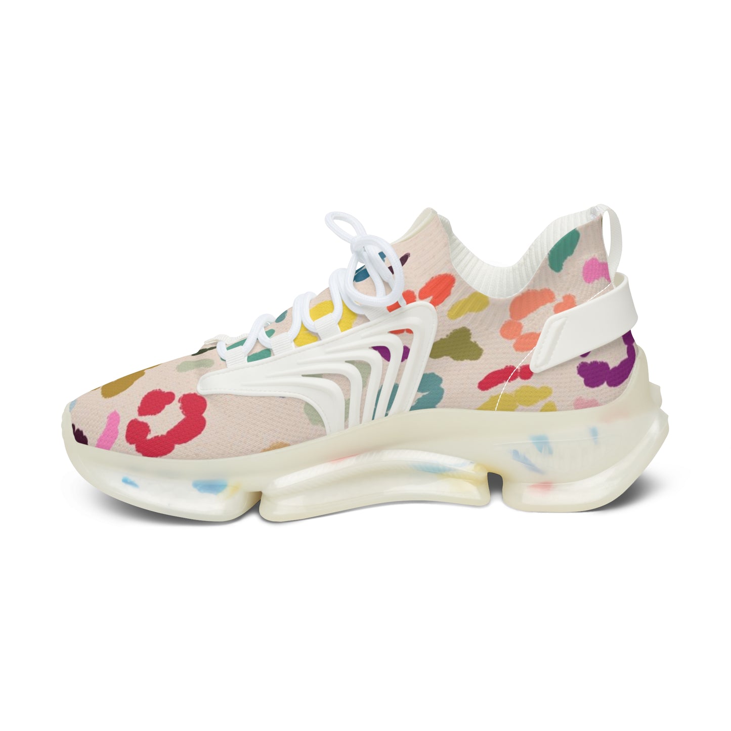 Sneakers Mesh Women's Colorful leopard by Mariu del Campo.