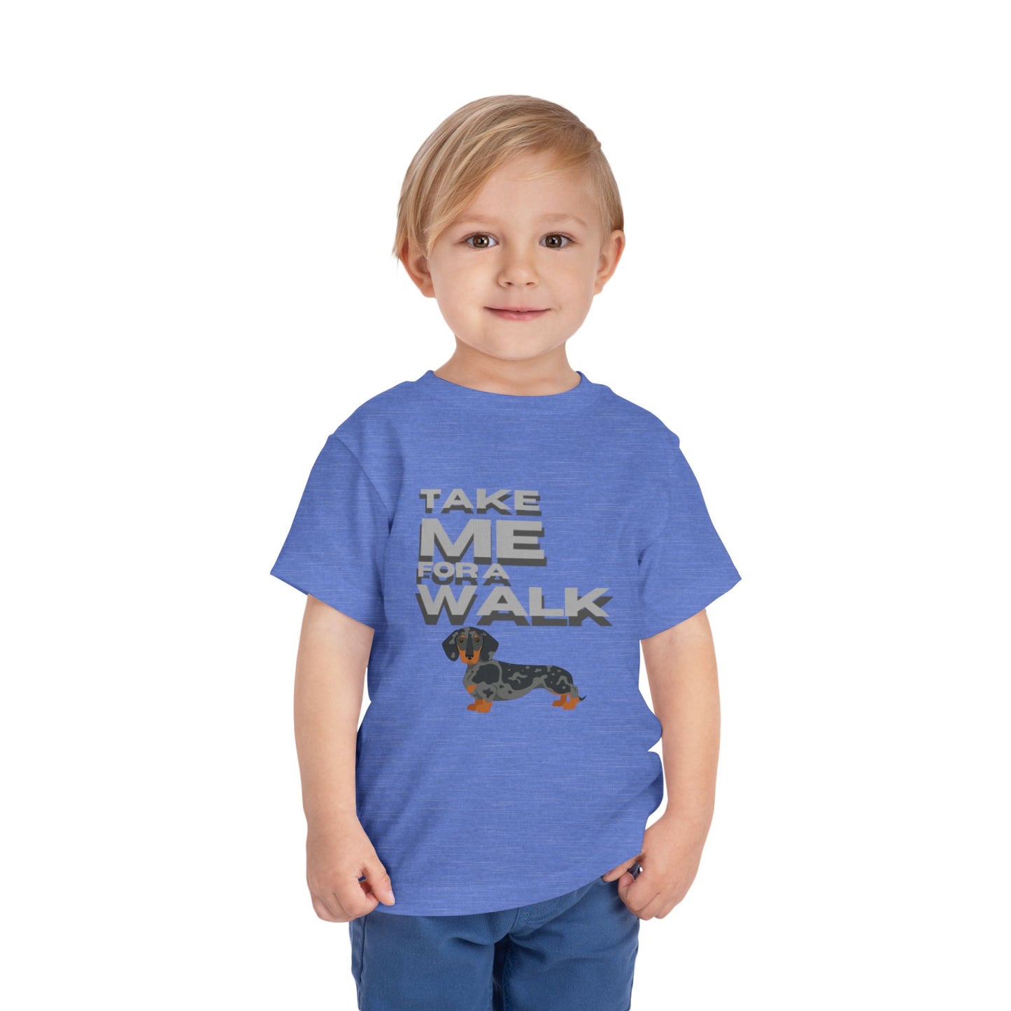 T-Shirt Toddler Short Sleeve Dachshund — by Mariu del Campo