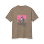 T-Shirt Unisex Cotton CowBoy by Mariu del Campo — faded brown front view