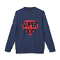 adidas® Unisex Fleece Crewneck Sweatshirt Super Mom by Mariu del Campo.