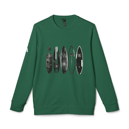 adidas® Unisex Fleece Crewneck Surf — by Mariu del Campo