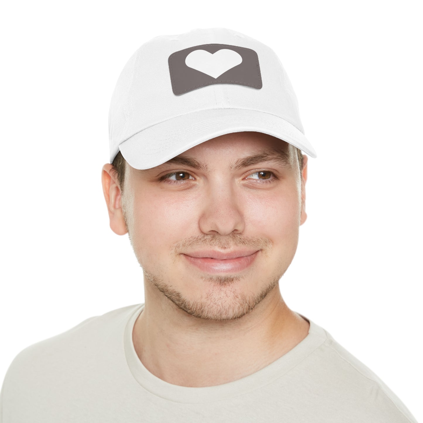 Hat with Leather Patch (Rectangle) love by Mariu del Campo.