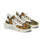 Sneakers Women's Mesh Leopard Camo by Mariu del Campo — front view bold print