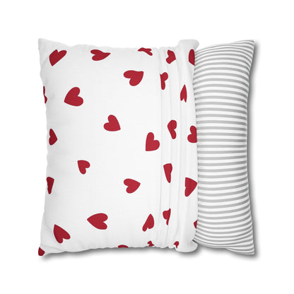 Pillowcase Spun Polyester Square heart by Mariu del Campo.