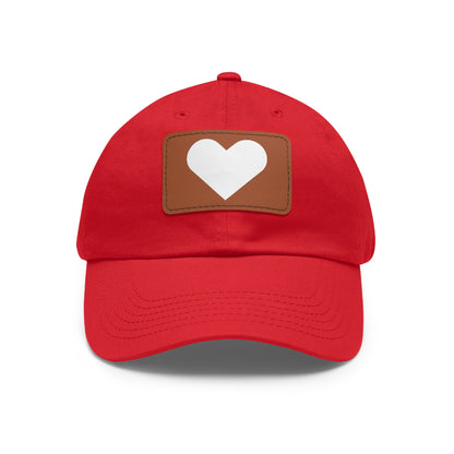 Hat with Leather Patch (Rectangle) love by Mariu del Campo.