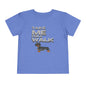 T-Shirt Toddler Short Sleeve Dachshund — by Mariu del Campo