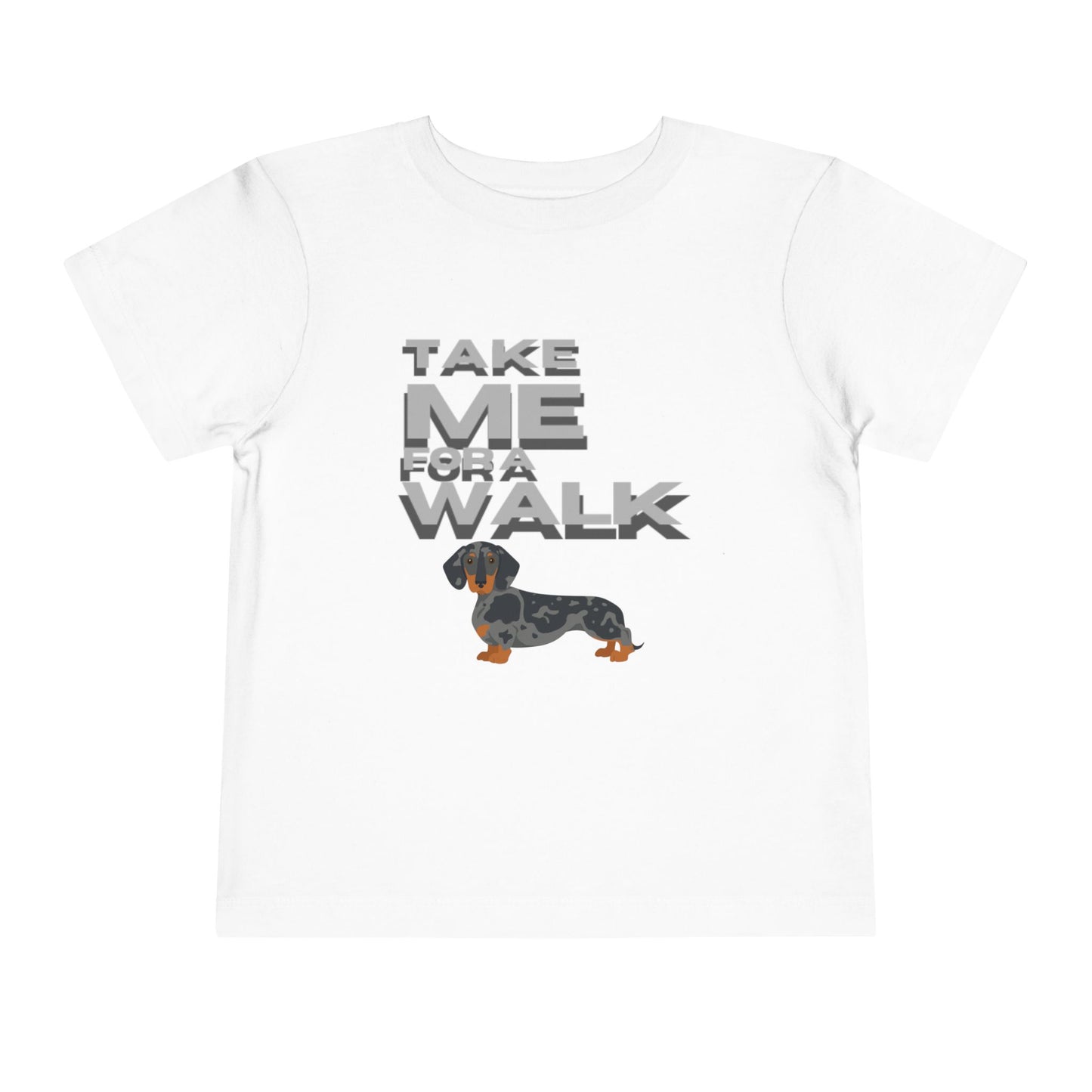 T-Shirt Toddler Dachshund by Mariu del Campo — artwork detail close-up
