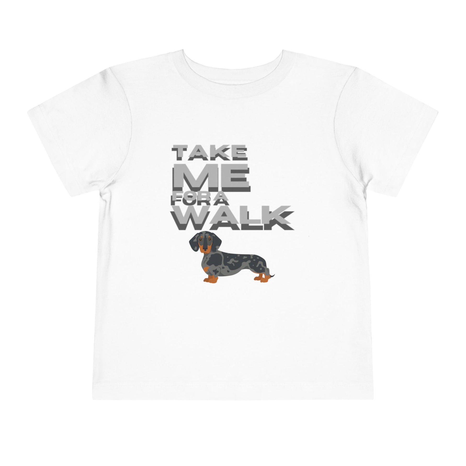 T-Shirt Toddler Dachshund by Mariu del Campo — artwork detail close-up