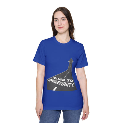 T-Shirt Unisex Road to Opportunity — Mariu del Campo
