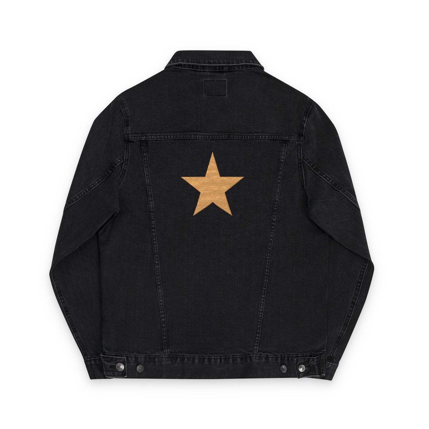Denim Jacket Starry Embroidered Unisex by Mariu del Campo.