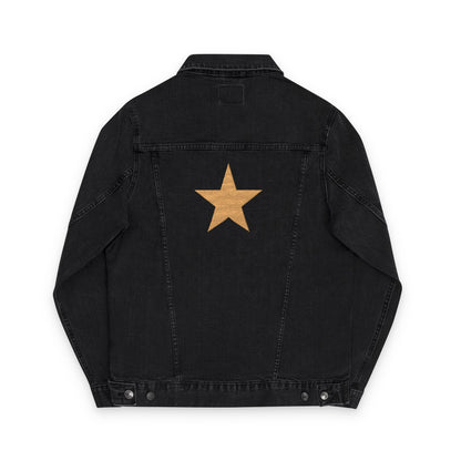 Denim Jacket Starry Embroidered Unisex by Mariu del Campo.